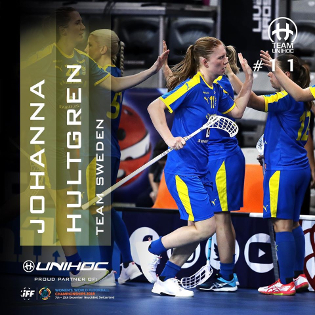 Игрок сборной Швеции, команды UNIHOC - Йоханна Хальтгрен (Johanna Hultgren)