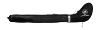 (арт. 14066) Чехол для флорбольных клюшек 70-75см и экипировки Unihoc RE/PLAY line, чёрный, детский