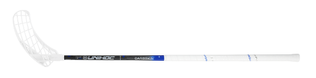 (арт. 23211) Клюшка Unihoc Epic CARBSKIN® Feather Light Curve 1.0° 26 blue 96cm, вид с обратной стороны