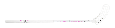 (арт. 23713) Клюшка для флорбола Unihoc EPIC TITAN SUPERSKIN PRO 29mm white/cerise 96cm
