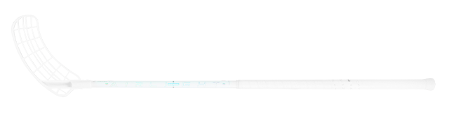 (арт. 41023) Клюшка для флорбола Zonefloorball SUPREME AIRLIGHT 25mm white/holographic 100cm, вид с обратной стороны