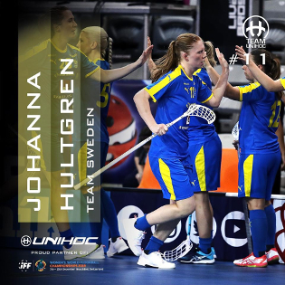 Игрок сборной Швеции, команды UNIHOC - Йоханна Хальтгрен (Johanna Hultgren)