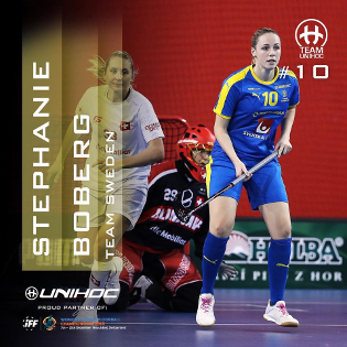 Игрок сборной Швеции, команды UNIHOC - Штефани Боберг (Stephanie Boberg)