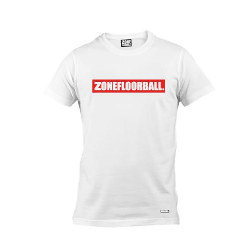 Футболка ZoneFloorball PERSONAL white/red Zone T-shirt Personal
