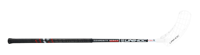(арт. 21653) Клюшка для флорбола Unihoc EPIC Composite 26mm black/white 100cm