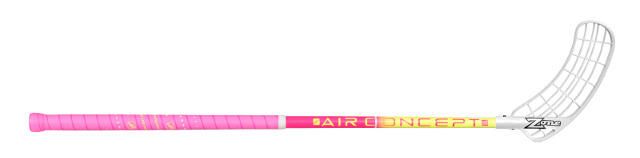 (арт. 400411) Клюшка для флорбола Zone Supreme AIR Curve 1,5° 31mm pink/neon yellow/white 80cm, Левая